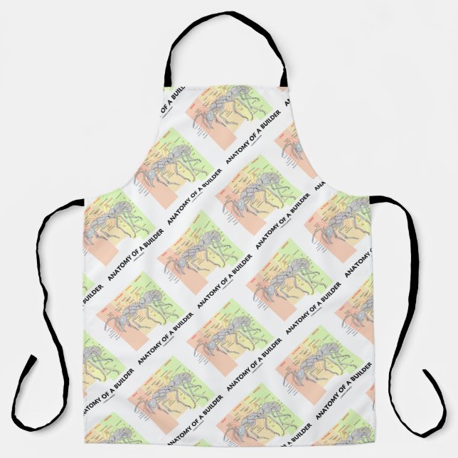 Anatomy Of A Builder Worker Ant Anatomy Apron (Front)