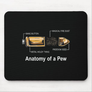 Anatomy Of A Bullet Gift Hunting Lover Gift Mouse Mat
