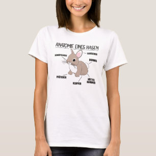 Anatomy Of A Bunny Funny Knob Explanation T-Shirt