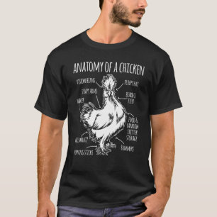 Anatomy Of A Chicken Farm Hen Chicken T-Shirt