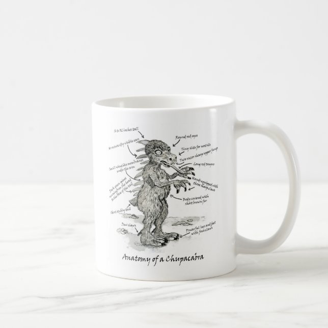 Anatomy of a Chupacabra Mug (Right)