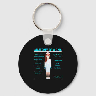 Anatomy of a cna – funny cute anatomy of a nurse key ring
