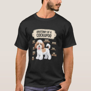 anatomy of A Cockapoo Breed Dog Pet Hound Lover T-Shirt