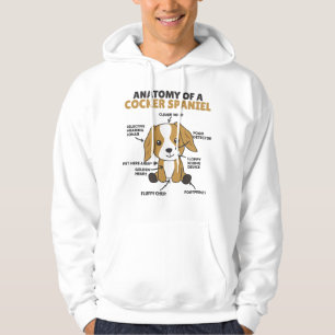 Anatomy Of A Cocker Spaniel Cute Dogs Puppy Hoodie