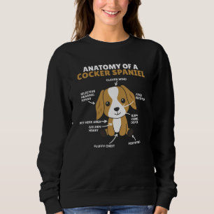 Anatomy Of A Cocker Spaniel Cute Dogs Puppy Sweatshirt