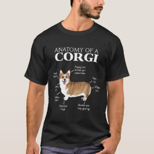 Anatomy Of A Corgi Corgis Dog Puppy T-Shirt