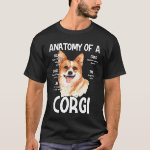 Anatomy Of A Corgi For Dog Lovers T-Shirt