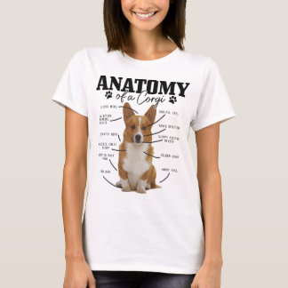 Anatomy Of A Corgi Funny Cute Dog Corgi Mum Corgi  T-Shirt