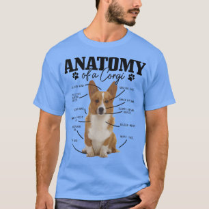 Anatomy Of A Corgi Funny Cute Dog Corgi Mum Corgi T-Shirt