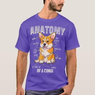 Anatomy Of A Corgi Funny Dog Lover T-Shirt