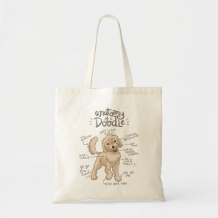 Anatomy of a Doodle Dog Tote Bag