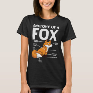 Anatomy Of A Fox Foxes Animal Wild Zoo Classic Cut T-Shirt