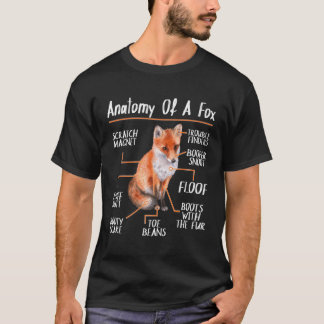 Anatomy Of A Fox Gift Red Fox T-Shirt