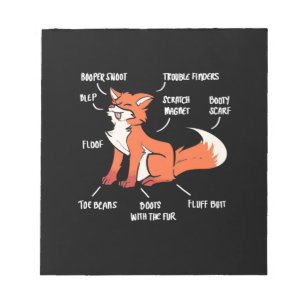 Anatomy Of A Fox Notepad