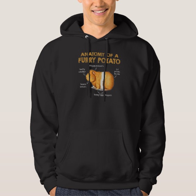 Anatomy Of A Furry Potato Guinea Pig Hoodie (Front)