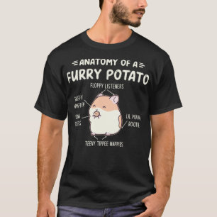 Anatomy Of A Furry Potato Guinea Pig Lover Gift T-Shirt