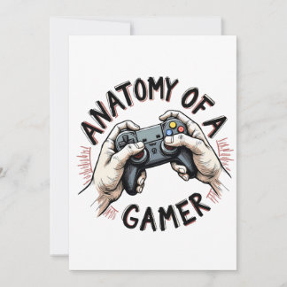 Anatomy of a Gamer Holiday Card – Funny and Unique