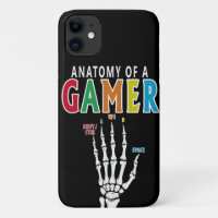 Anatomy Of A Gamer Skeleton Hand Funny Case