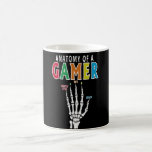 Anatomy Of A Gamer Skeleton Hand Funny Coffee Mug<br><div class="desc">This Anatomy Of Gamer Skeleton Hand T-Shirt is a perfect gift for gamers,  video gamers,  pc gamers and game lover Show your love for video games wearing this game controller console gaming apparel</div>