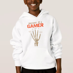 Anatomy of a Gamer Skeleton Hand Keyboard T-Shirt