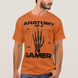 Anatomy Of A Gamer Video Game Player Gaming Pc Con T-Shirt