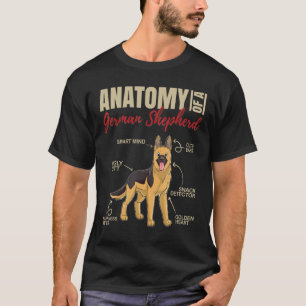 Anatomy Of A German Shepherd Dog 1 T-Shirt