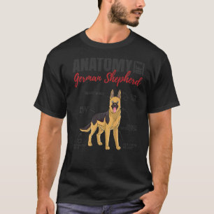 Anatomy Of A German Shepherd Dog  1 T-Shirt