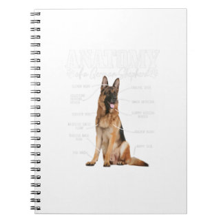 Anatomy Of A German Shepherd Funny Cute Dog Mum Da Notebook
