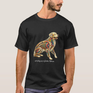 Anatomy of a Golden retriever dog owners Dad Mum P T-Shirt