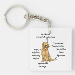 Anatomy of a Golden Retriever - Funny Dog Mom/Dad Key Ring