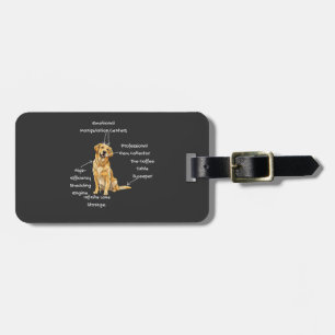 Anatomy of a Golden Retriever - Funny Dog Mom/Dad Luggage Tag