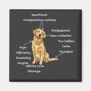 Anatomy of a Golden Retriever - Funny Dog Mom/Dad  Magnet