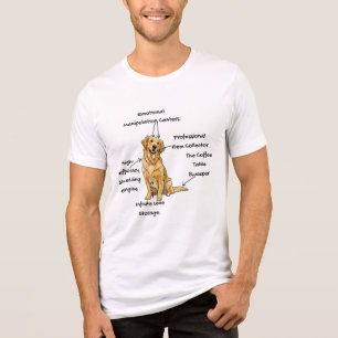 Anatomy of a Golden Retriever - Funny Dog Mom/Dad Tri-Blend Shirt