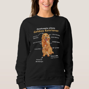 Anatomy Of A Golden Retriever Sweet Dogs Funny Sweatshirt