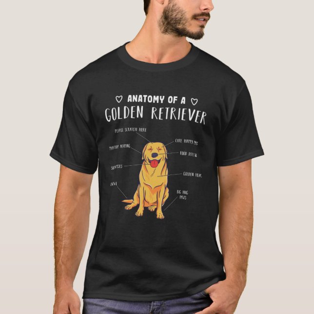 Anatomy of a Golden Retriever T-Shirt (Front)