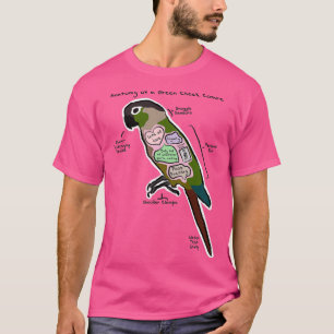Anatomy of a Green Cheek Conure T-Shirt