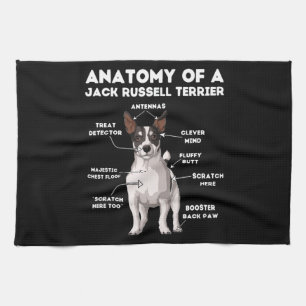 Anatomy of a Jack Russell Terrier Tea Towel