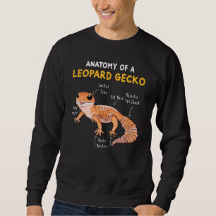 Anatomy Of A Leopard Gecko  Gecko Mum Reptile Dad Sweatshirt