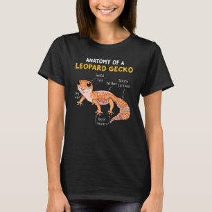 Anatomy Of A Leopard Gecko Gecko Mum Reptile Dad T-Shirt