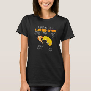 Anatomy Of A Leopard Gecko Lizard Animal Reptile T-Shirt