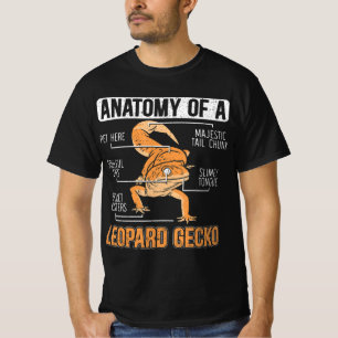 Anatomy Of A Leopard Gecko Lover Lizard Animal Rep T-Shirt