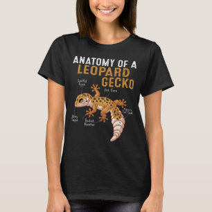 Anatomy Of A Leopard Gecko  T-Shirt