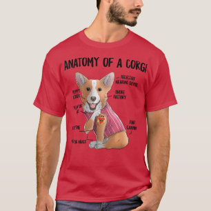 Anatomy of A Pembroke Welsh Corgi Funny Dog Owner  T-Shirt