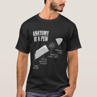 Anatomy Of A Pew Gun Weapon Bullet-Proof For Him T-Shirt