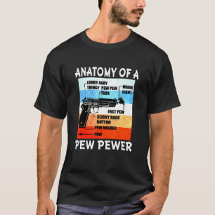 Anatomy Of A Pew Pewer Gun Ammo Weapon _6 T-Shirt
