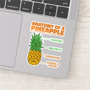 Anatomy Of A Pineapple Lovers Holidays Family Cool