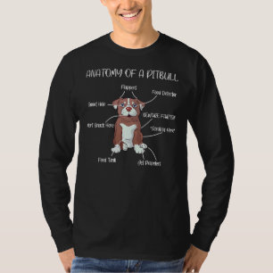 Anatomy Of A Pitbull Dog Lover 58 T-Shirt