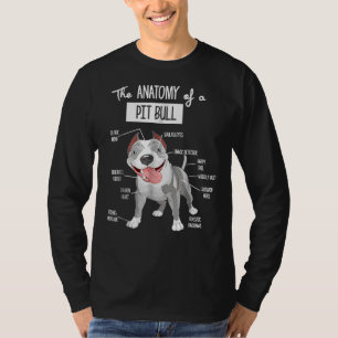 Anatomy Of A Pitbull Dog Lover T-Shirt