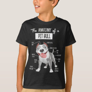 Anatomy Of A Pitbull Dog Lover T-Shirt