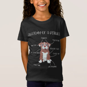 Anatomy of a Pitbull men women dog lover T-Shirt